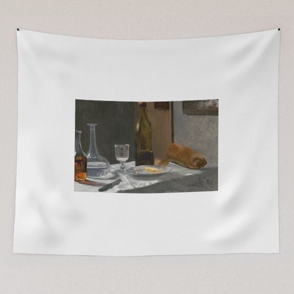 Item preview, Claude Monet "Still Life with Bottle, Carafe, Bread, and Wine" 1862/1863 designed and sold by daisiesandlove.