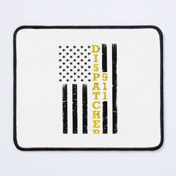 Item preview, Dispatcher Hoodie - Thin Gold Line Flag designed and sold by ThuysThuys.