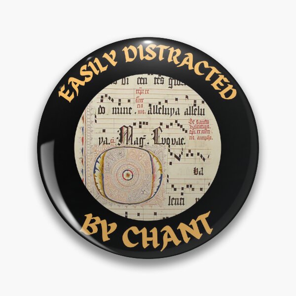 Item preview, Trad Catholic Easily Distracted By Gregorian Chant Cute Latin Mass Meme designed and sold by IceCreamMuseum.