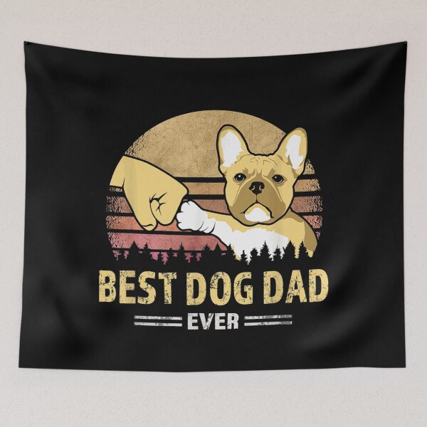 Item preview, Mens Best Frenchie Dad Ever Vintage French Bulldog Puppy Lover  designed and sold by EuphemiaShop.