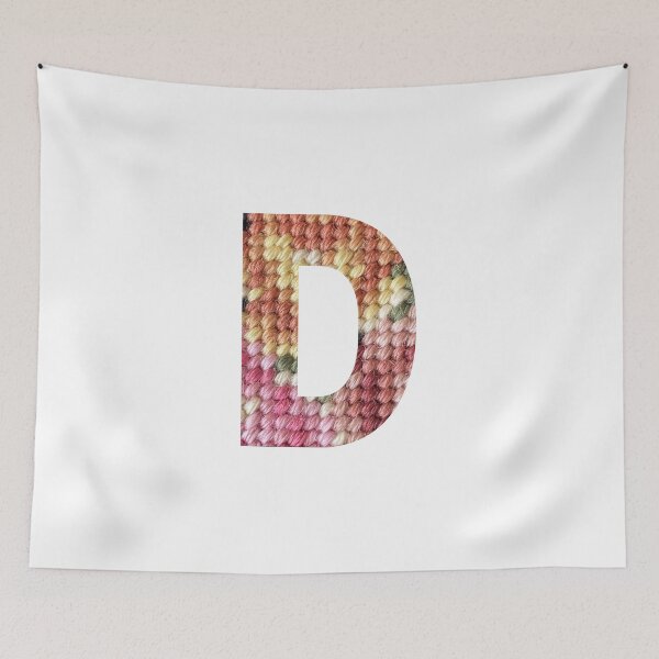 Item preview, Vintage petit point pattern - Letter D designed and sold by boomantique.