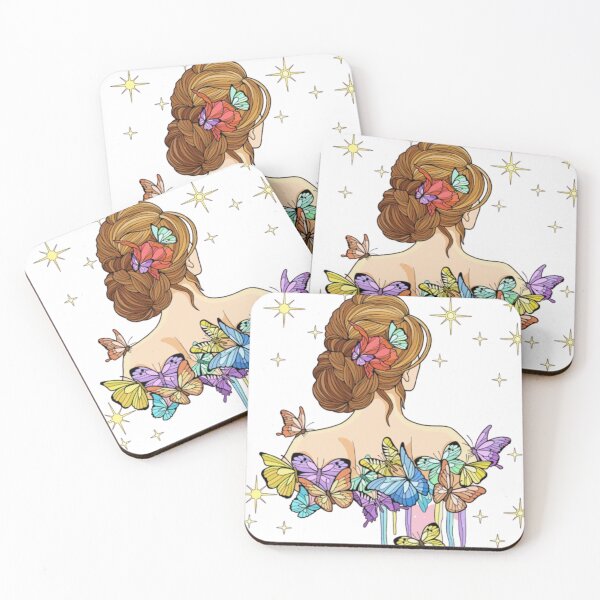 Item preview, Girl around butterflies  designed and sold by Maryshop1777.