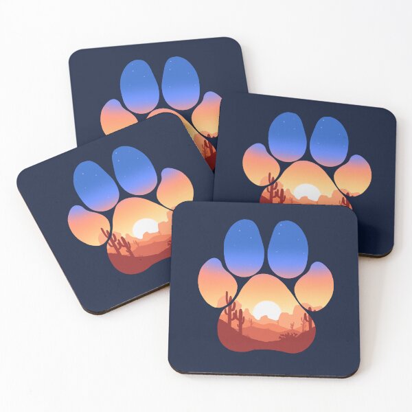 Item preview, Dog paw desert scene designed and sold by PigeonWithPaint.