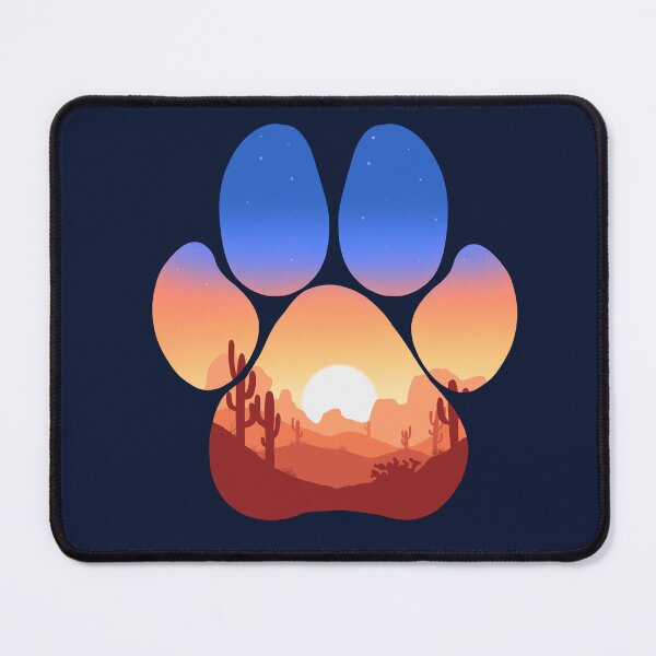 Item preview, Dog paw desert scene designed and sold by PigeonWithPaint.