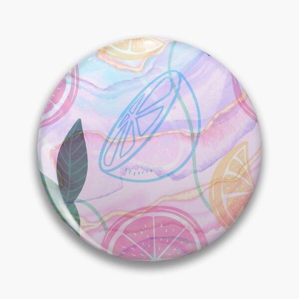 Item preview, pink and blue pastel marble lemon pattern designed and sold by Beeroclock.