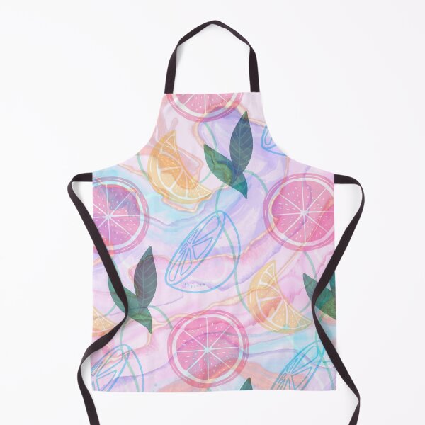 Item preview, pink and blue pastel marble lemon pattern designed and sold by Beeroclock.
