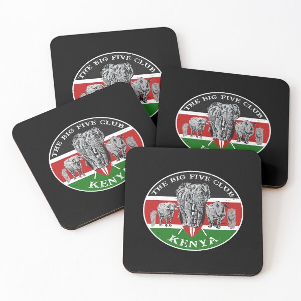 Item preview, Africas Big Five on Kenya Flag Sweatshirt designed and sold by ThuysThuys.