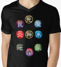 YuGiOh Attributes Men's V-Neck T-Shirt