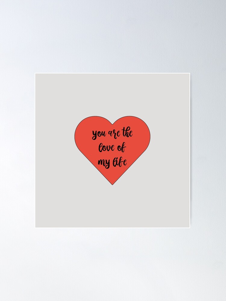 Love of my life lyrics heart shape poster - Emilyshirt American