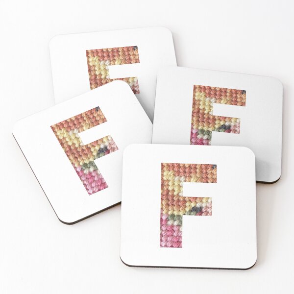 Item preview, Vintage Petit Point Pattern - Letter F designed and sold by boomantique.
