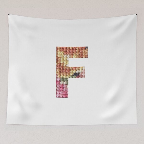 Item preview, Vintage Petit Point Pattern - Letter F designed and sold by boomantique.