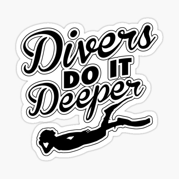 WHITE Stag Deep Decal Sticker Adesivo Diving scubatauchen plongée NEW 