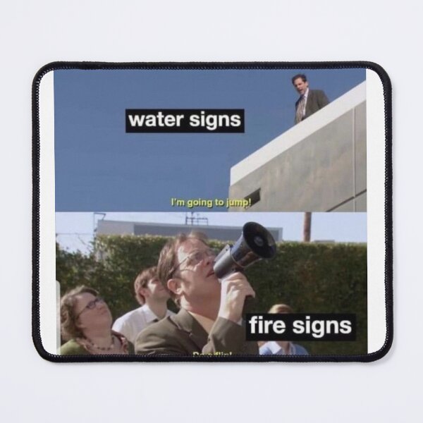 Item preview, Water and fire sign  designed and sold by AshVibesXX.