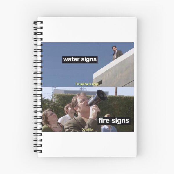 Item preview, Water and fire sign  designed and sold by AshVibesXX.