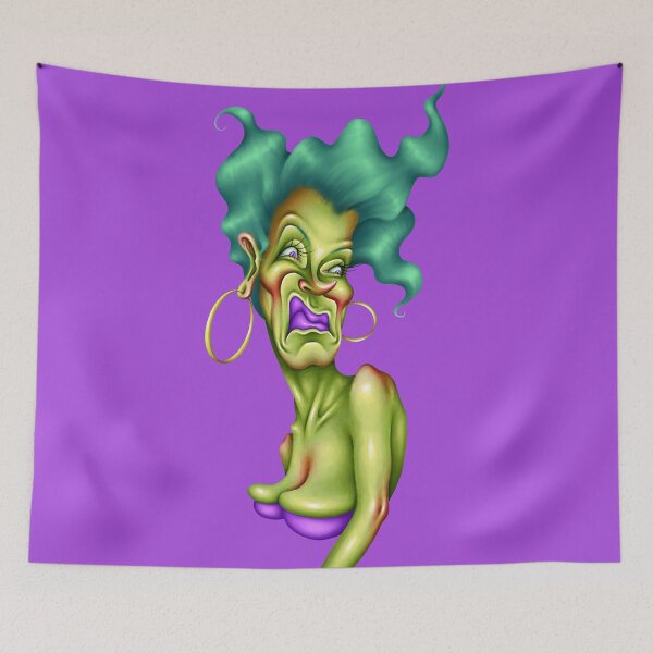 Item preview, She Grinch Green girl with disgust face designed and sold by Marcos Sevilla Martin.
