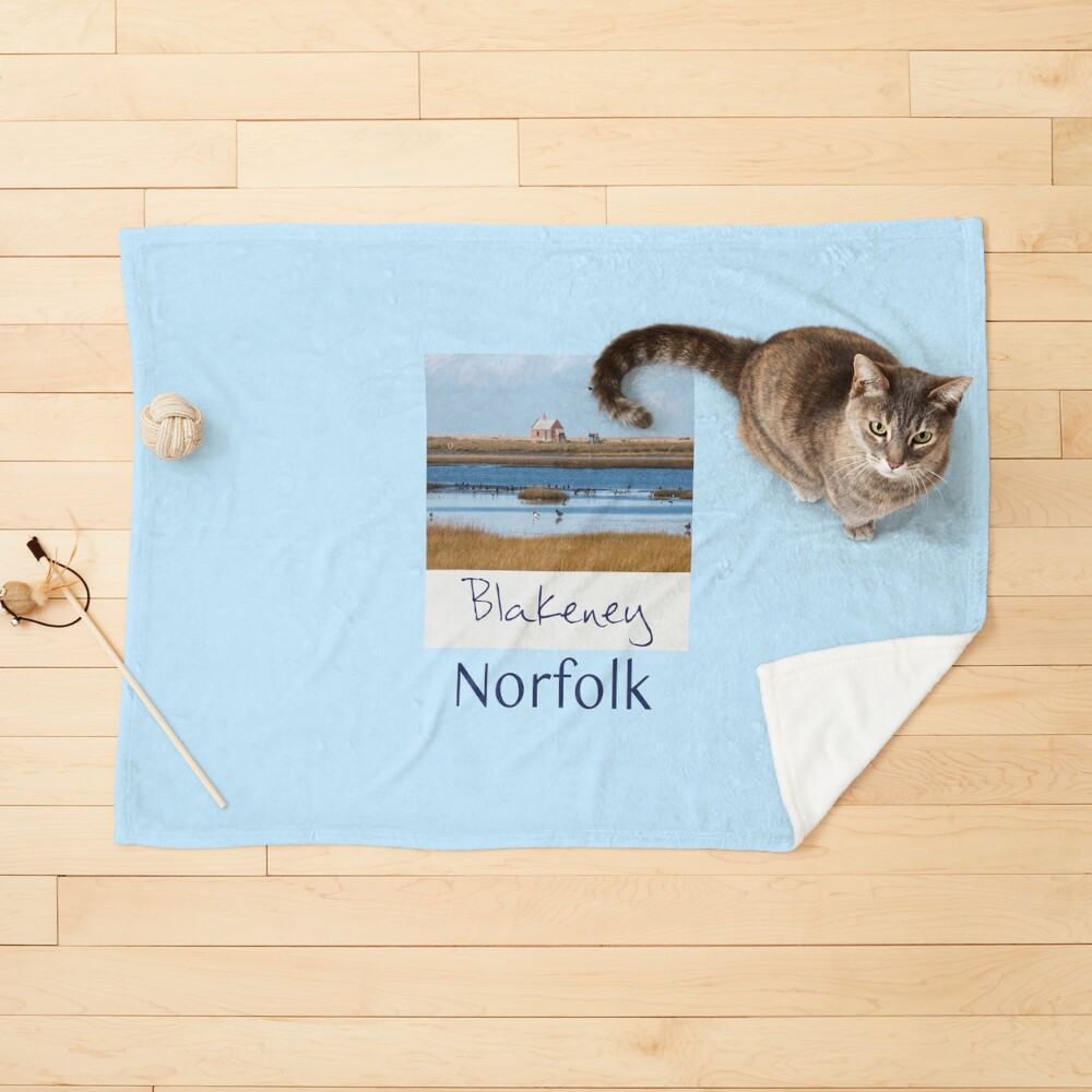 Blakeney North Norfolk, across the marshes Pet Blanket