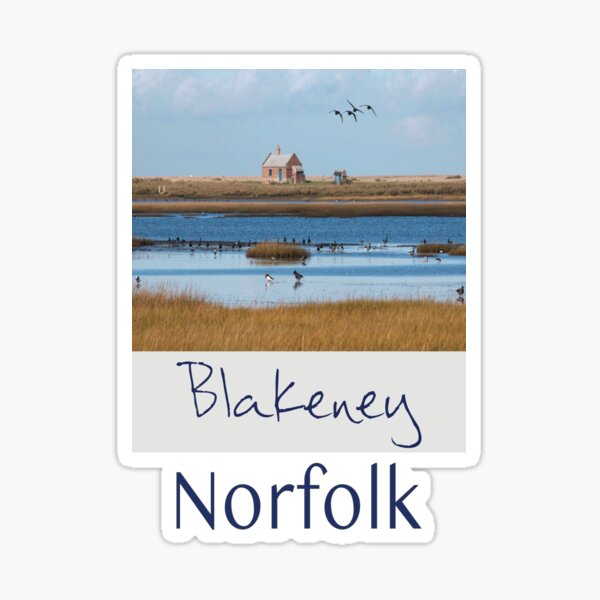 Blakeney North Norfolk, across the marshes Sticker