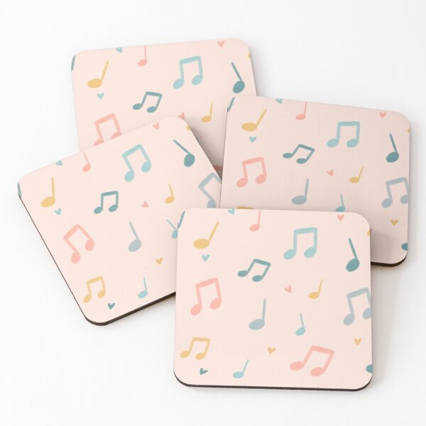 Item preview, Pastel Watercolor Music Notes designed and sold by haleyeahdesign.