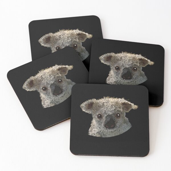 Item preview, Baby Koala Joey Marsupial Australian Peeking Doodle Sketch Painting Art  designed and sold by hopecope.