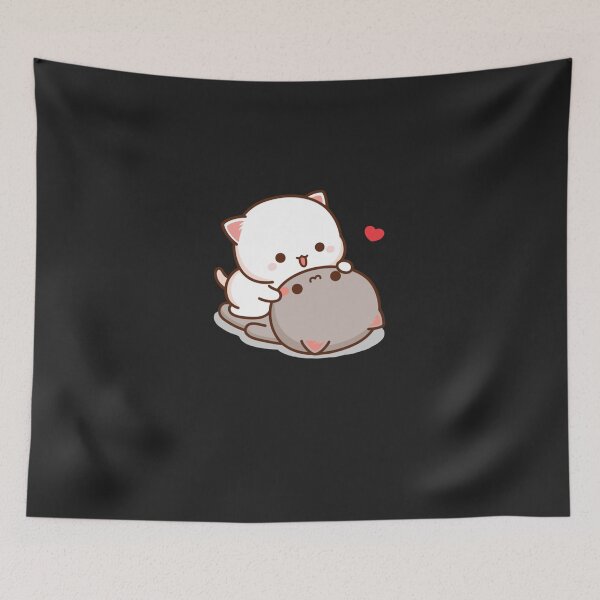 Item preview, Peach and Goma Mochi Cat Love Classic designed and sold by kryslhybatt.