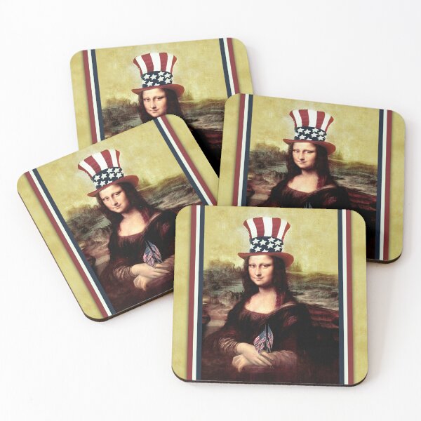 Item preview, Patriotic Mona Lisa designed and sold by Gravityx9.