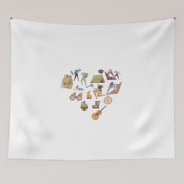 Item preview, I love Hobby Vocation Heart Travel Camping designed and sold by imhae.