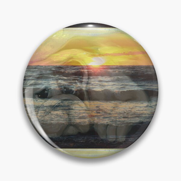 Item preview, Mixed Media: Sunset, seascape and oil painting, photo and painting by Marina Daniluka designed and sold by MariDaniArt.
