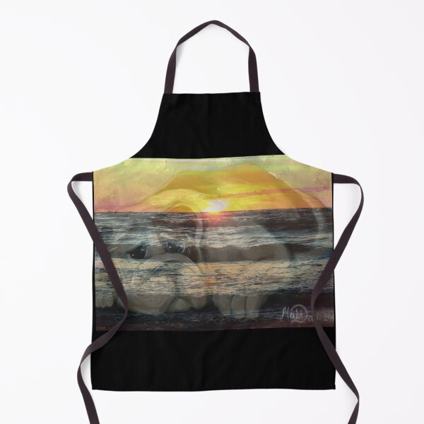 Item preview, Mixed Media: Sunset, seascape and oil painting, photo and painting by Marina Daniluka designed and sold by MariDaniArt.