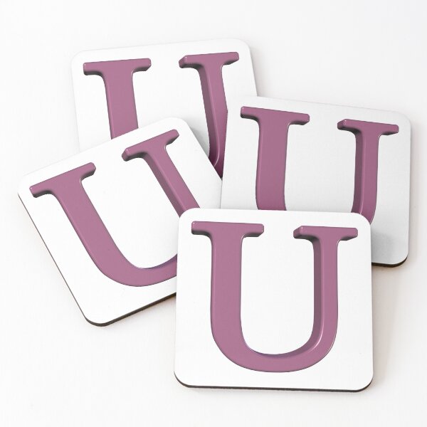 Item preview, The Letter U Dimensional Soft Pink 5748 designed and sold by Art in My Loft.