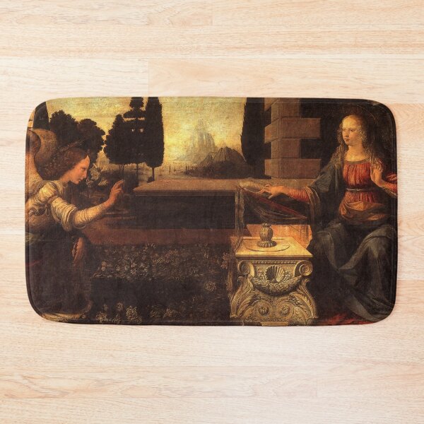 Item preview, Annunciation by Leonardo Da Vinci designed and sold by ArtHistoryLover.