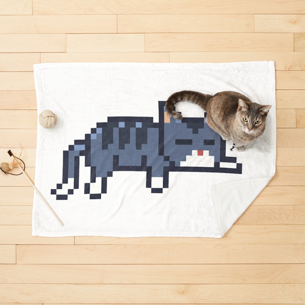 Pixel art cute cat Sleeping Poster for Sale by Robibahroni