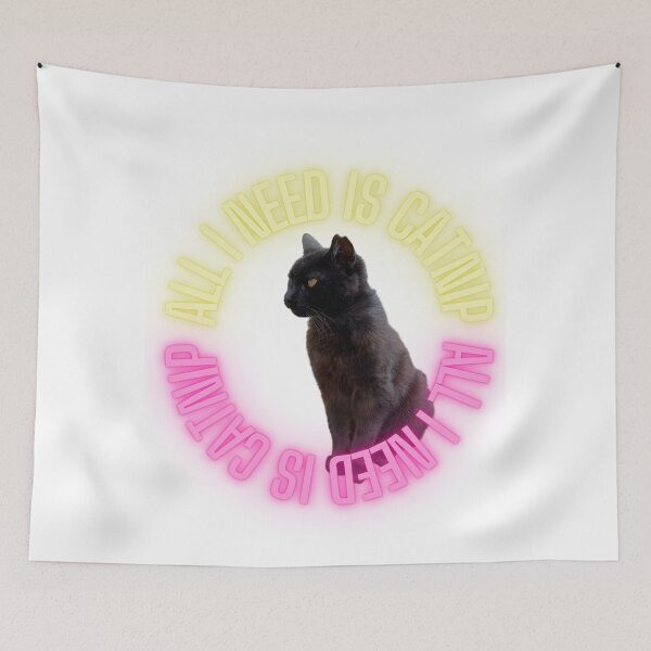 Item preview, All I need is catnip - catnip - cat patterns designed and sold by boomantique.