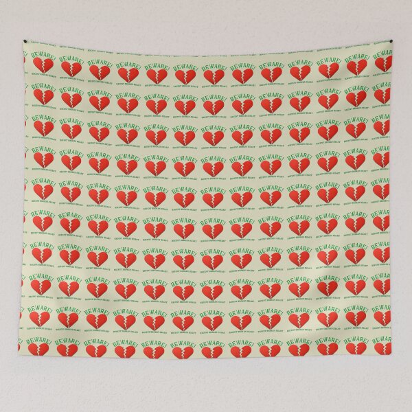 Item preview, BEWARE Recent Broken Heart Design lets people know you need some TLC and perhaps a new love? designed and sold by tranquilbeach.