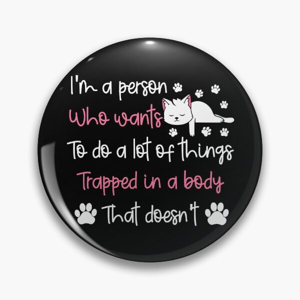 Item preview, Funny Lazy Cat: I'm A Person Who Wants To Do A Lot Of Things, Lazy Cat Quote designed and sold by AMINE  ★★★★★.