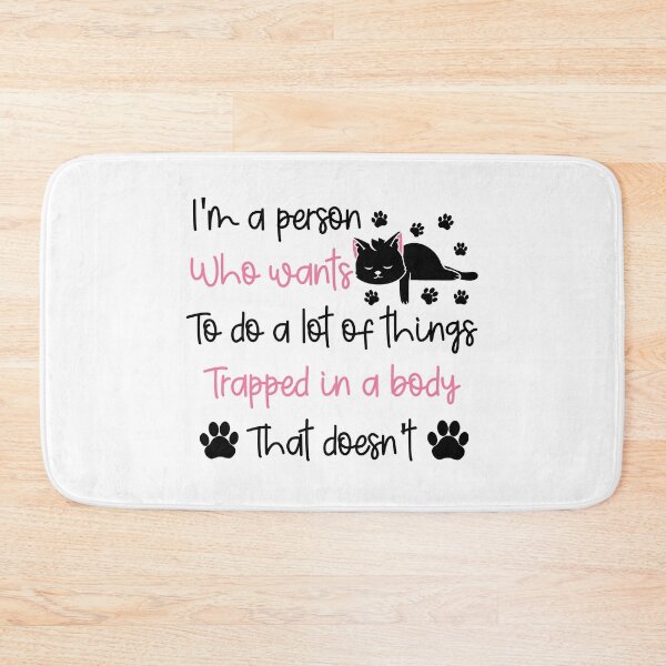 Item preview, Funny Lazy Cat: I'm A Person Who Wants To Do A Lot Of Things, Lazy Cat Quote designed and sold by AMINE  ★★★★★.