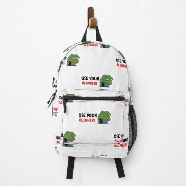 Item preview, Use Your Blinkers Frog Bumper designed and sold by yeodesign ⭐⭐⭐⭐⭐.