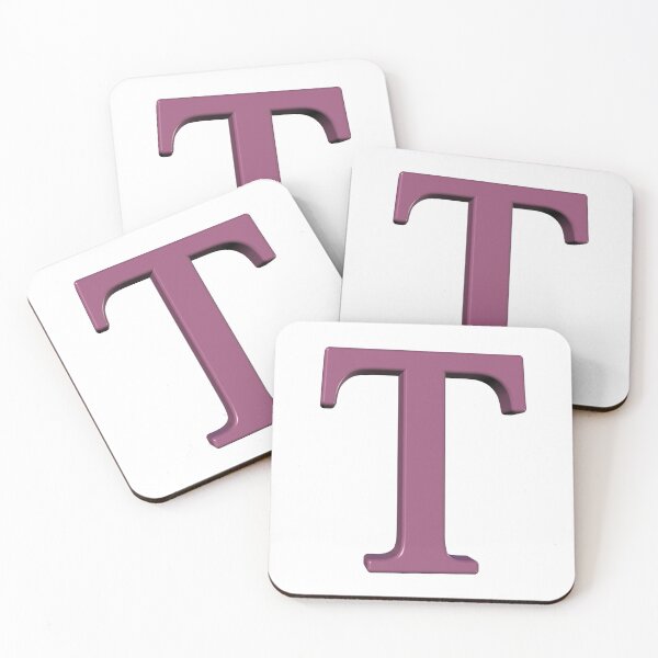 Item preview, The Letter T Dimensional Soft Pink 5748 designed and sold by Art in My Loft.