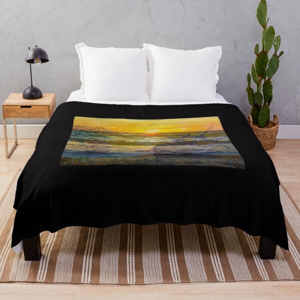 Item preview, Mixed Media: Sunset, seascape and oil painting, photo and painting by Marina Daniluka designed and sold by MariDaniArt.