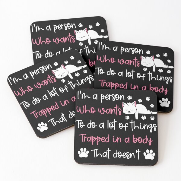 Item preview, Funny Lazy Cat: I'm A Person Who Wants To Do A Lot Of Things, Lazy Cat Quote designed and sold by AMINE  ★★★★★.
