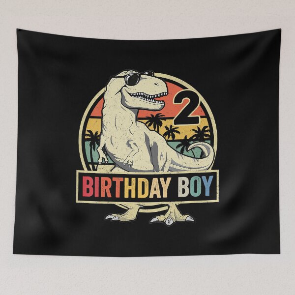 Item preview, 2 Year Old 2nd Birthday Boy T Rex Dinosaur designed and sold by MalloWilli.
