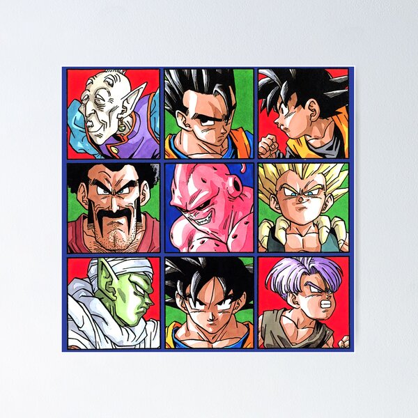 Cell Saga Kai - Dragon Ball Z Block Giant Wall Art Poster