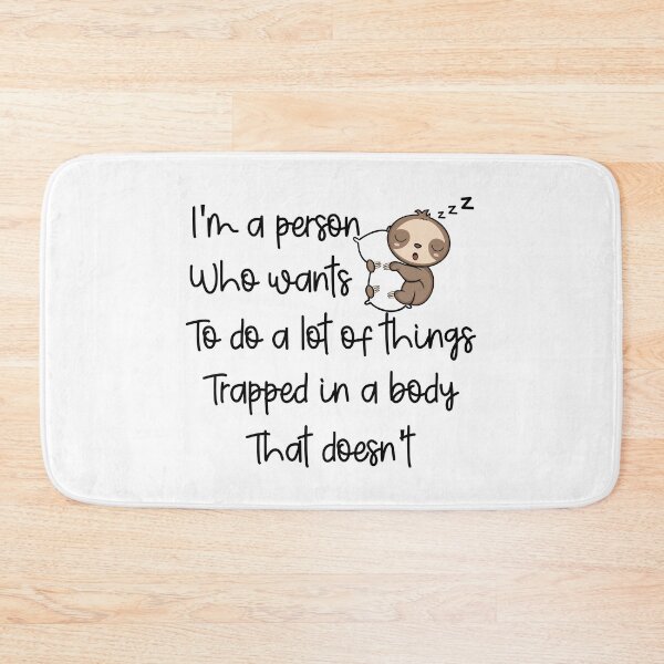 Item preview, Funny Lazy Sloth: I'm A Person Who Wants To Do A Lot Of Things,Lazy Sloth Quote designed and sold by AMINE  ★★★★★.