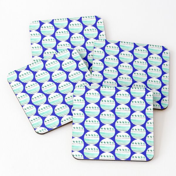 Item preview, blue circle pattern | turquoise and blue circle pattern designed and sold by lausn.