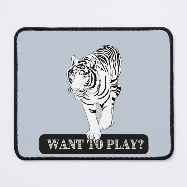 Item preview, Tiger design lets people know you are looking for someone to play with. You are looking for a good fun time.  designed and sold by tranquilbeach.