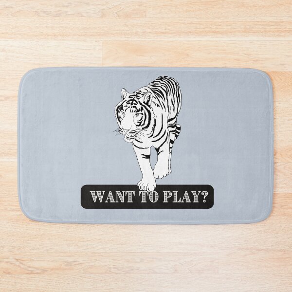 Item preview, Tiger design lets people know you are looking for someone to play with. You are looking for a good fun time.  designed and sold by tranquilbeach.