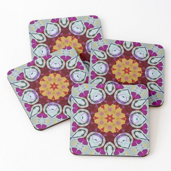 Item preview, Violet Flower Geometric Pattern designed and sold by MediaArtbyMara.