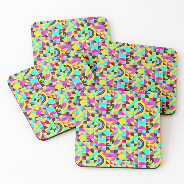 Item preview, geometric colorful patterns conceptual Art - Abstract Neo Geo graphic design designed and sold by Design Repo.