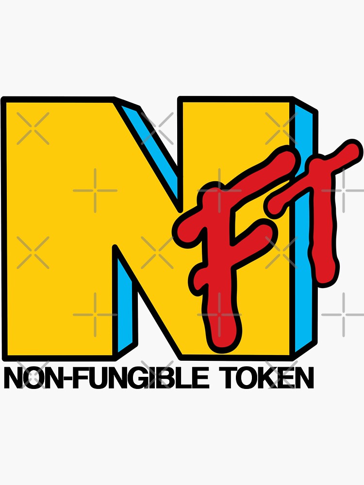 "NFT shirt, NFT stickers, web 3, mtv inspired, 90s babes, crypto