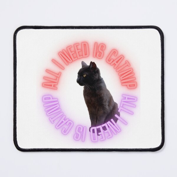 Item preview, All I need is catnip - blackcat - meowmeow designed and sold by boomantique.