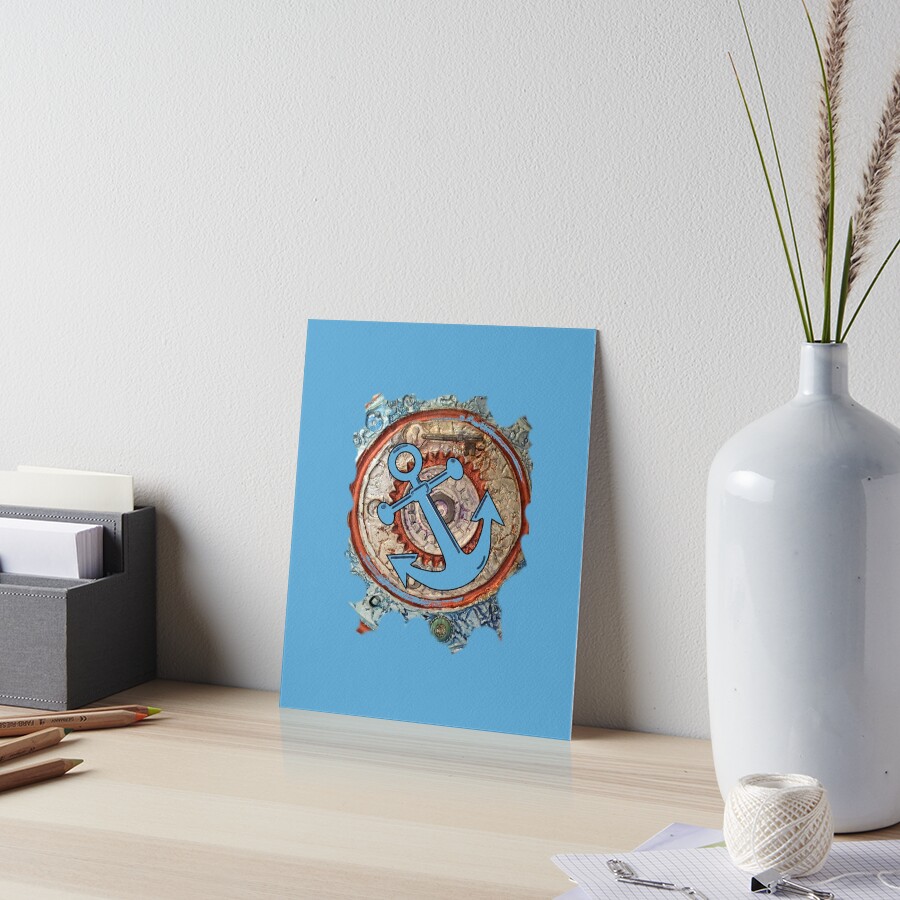ANCHORS AWAY - BOAT ANCHOR Art Board Print